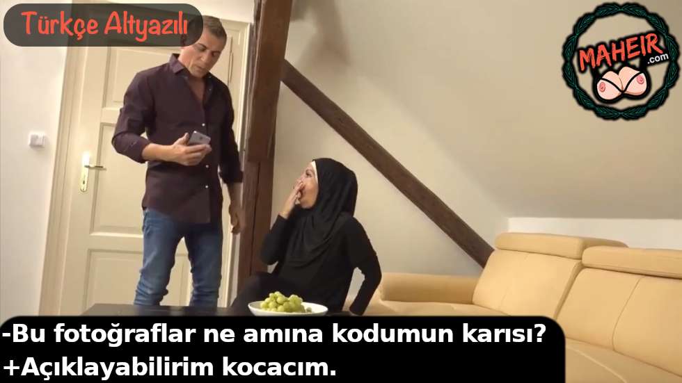 Türbanlı karımı başka erkeklerle fingirdeşirken yakaladım