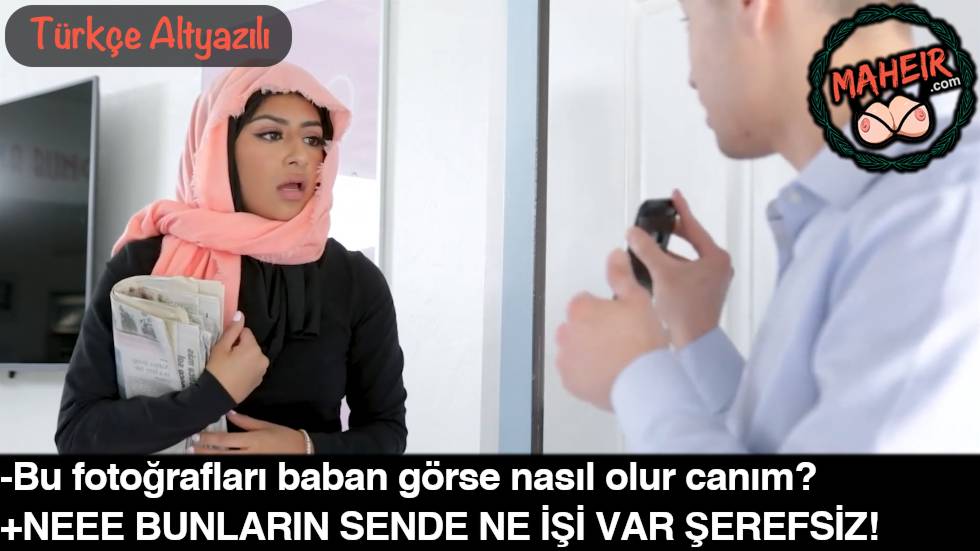 Türbanlı Komşu Kızına Şantaj Yapıp Ondan Faydalanıyor