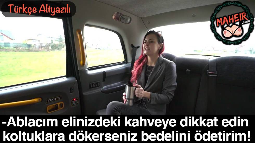 Taksinin Koltuğuna Kahve Döken Kadını Sikerek Cezalandırdı