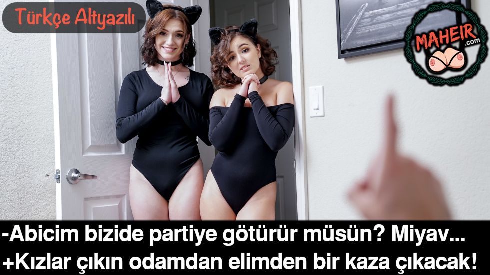 Partiye Gidebilmek İçin Kedi Kostümü Giyip Abimi İkna Ettik