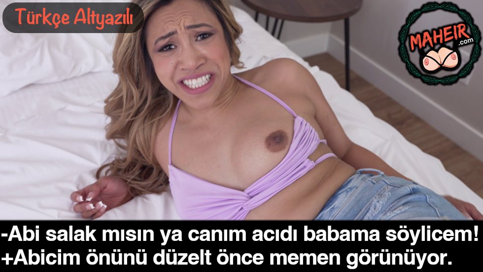 Kız Kardeşimi Yatağa İttirdim Memesi Açılınca Tahrik Oldum