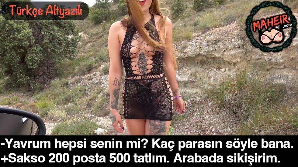 Yol Kenarındaki Orospuya Para Verip Ağaçların Arasında Sikti